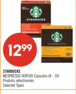 Pharmaprix STARBUCKS NESPRESSO VERTUO Capsules offer