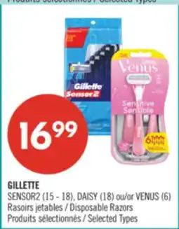 Pharmaprix GILLETTE SENSOR2 (15 - 18), DAISY (18) or VENUS (6) Disposable Razors offer