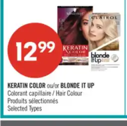Pharmaprix KERATIN COLOR or BLONDE IT UP Hair Colour offer