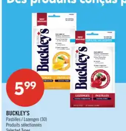Pharmaprix BUCKLEY'S Lozenges offer