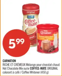 Pharmaprix CARNATION Hot Chocolate Mix or COFFEE-MATE ORIGINAL Coffee Whitener (450 g) offer