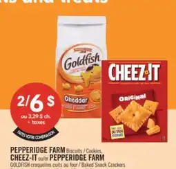 Pharmaprix PEPPERIDGE FARM Cookies, CHEEZ-IT or PEPPERIDGE FARM GOLDFISH Baked Snack Crackers offer