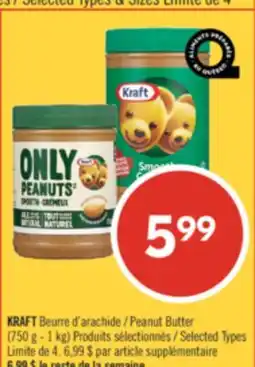 Pharmaprix KRAFT Peanut Butter offer