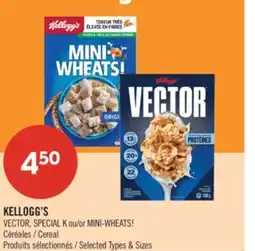 Pharmaprix KELLOGG'S VECTOR, SPECIAL K or MINI-WHEATS! Cereal offer