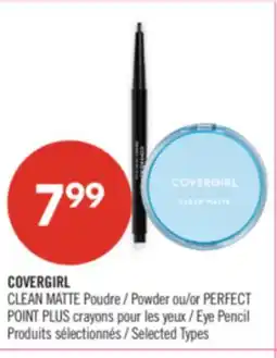 Pharmaprix COVERGIRL CLEAN MATTE Powder or PERFECT POINT PLUS Eye Pencil offer