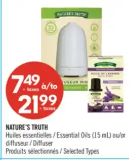 Pharmaprix NATURE'S TRUTH Essential Oils (15 mL) or Diffuser offer