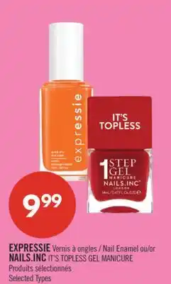 Pharmaprix EXPRESSIE Nail Enamel or NAILS.INC IT'S TOPLESS GEL MANICURE offer