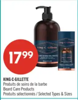 Pharmaprix KING.C.GILLETTE Beard Care Products offer