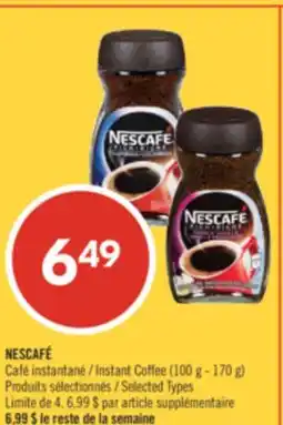 Pharmaprix NESCAFÉ Instant Coffee offer