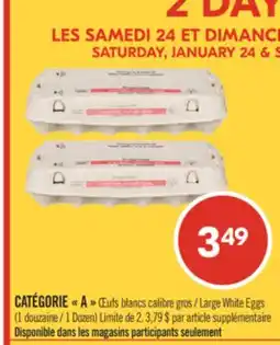 Pharmaprix CATEGORY A Large White Eggs offer