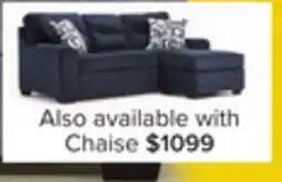 Leon's Mackay Reversible Chaise Sofa - Blue offer