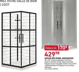 Matério DOUCHE NÉO-RONDE MANCHESTER offer