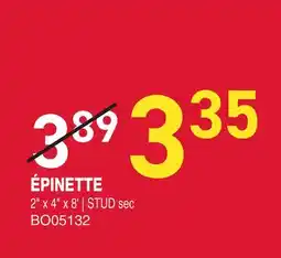 Matério ÉPINETTE 2 x 4 x 8' offer