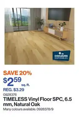 Patrick Morin TIMELESS Vinyl Floor SPC, 6.5 mm, Natural Oak offer