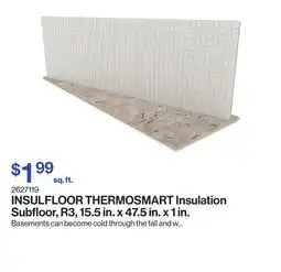 Patrick Morin THERMOSMART Insulation Subfloor, R3, 15.5 in. x 47.5 in. x 1 in offer