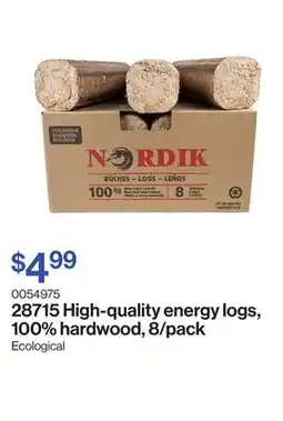 Patrick Morin High-quality energy logs, 100% hardwood, 8/pack offer