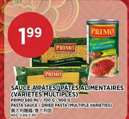 Kim Phat PRIMO PASTA SAUCE / DRIED PASTA (MULTIPLE VARIETIES) offer
