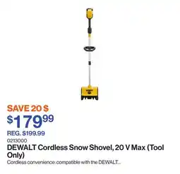 Patrick Morin Cordless Snow Shovel, 20 V Max (Tool Only) offer