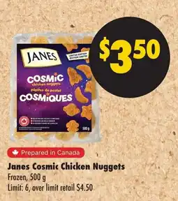 No Frills Janes cosmic chicken nuggets offer