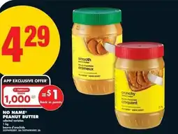 No Frills No name peanut butter offer