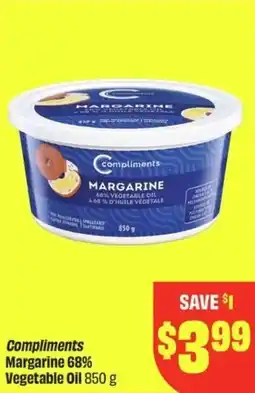 FreshCo Compliments Margarine 68% Vegetable Oil offer