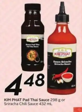 Kim phat pad thai sauce or sriracha chili sauce
