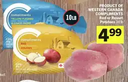 IGA Product of western canada compliments red or russet potatoes offer