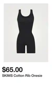 Holt Renfrew SKIMS Cotton Rib Onesie offer