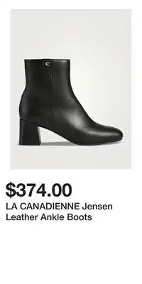 Holt Renfrew LA CANADIENNE Jensen Leather Ankle Boots offer
