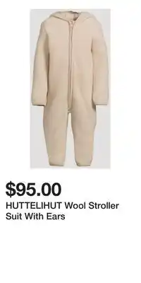 Holt Renfrew HUTTELIHUT Wool Stroller Suit With Ears offer
