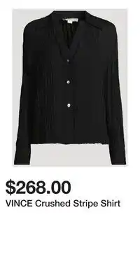 Holt Renfrew VINCE Crushed Stripe Shirt offer
