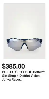 Holt Renfrew BETTER GIFT SHOP Better Gift Shop x District Vision Junya Racer Sunglasses offer