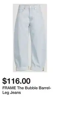 Holt Renfrew FRAME The Bubble Barrel-Leg Jeans offer