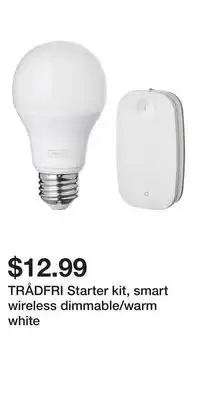 IKEA TRÅDFRI Starter kit, smart wireless dimmable/warm white offer