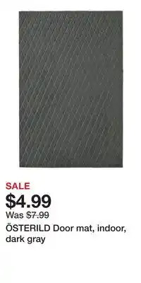 IKEA ÖSTERILD Door mat, indoor, dark gray offer