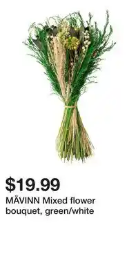IKEA MÄVINN Mixed flower bouquet, green/white offer