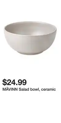 IKEA MÄVINN Salad bowl, ceramic offer