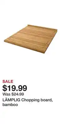 IKEA LÄMPLIG Chopping board, bamboo offer