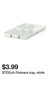 IKEA STÖDJA Flatware tray, white offer