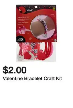 Dollarama Valentine Bracelet Craft Kit offer
