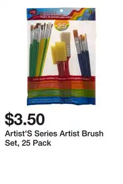 Dollarama Artist'S Series Artist Brush Set offer