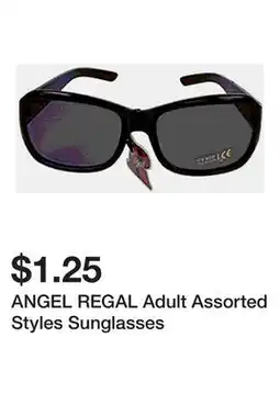 Dollarama ANGEL REGAL Adult Assorted Styles Sunglasses offer