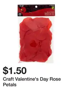 Dollarama Craft Valentine's Day Rose Petals offer