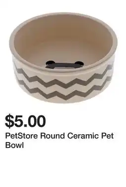Dollarama PetStore Round Ceramic Pet Bowl offer