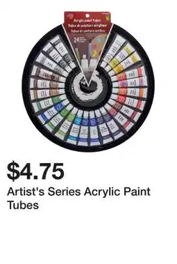 Dollarama Artist's Series Acrylic Paint Tubes offer