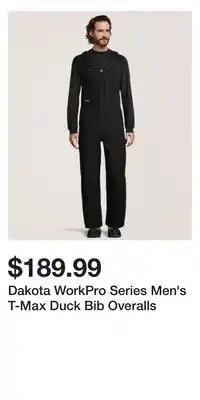 Mark's Dakota WorkPro Series Men's T-Max Duck Bib Overalls offer