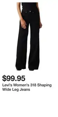 Mark's Levi's Women's 318 Shaping Wide Leg Jeans offer