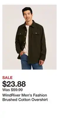 Mark's WindRiver Men's Fashion Brushed Cotton Overshirt offer