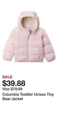 Mark's Columbia Toddler Unisex Tiny Bear Jacket offer