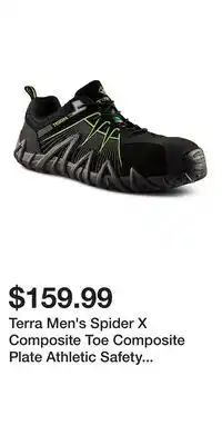 Mark's Terra Men's Spider X Composite Toe Composite Plate Athletic Safety Shoes offer